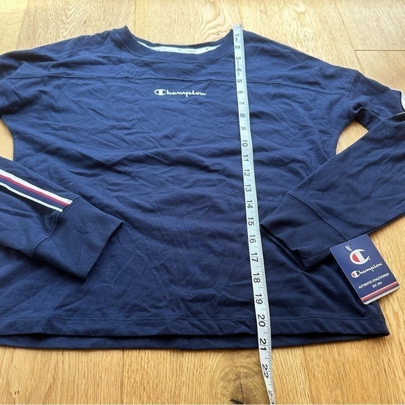 NWT CHAMPION ATHLETIC NAVY CAMPUS LONG SLEEVE T- XS - Picture 10 of 14